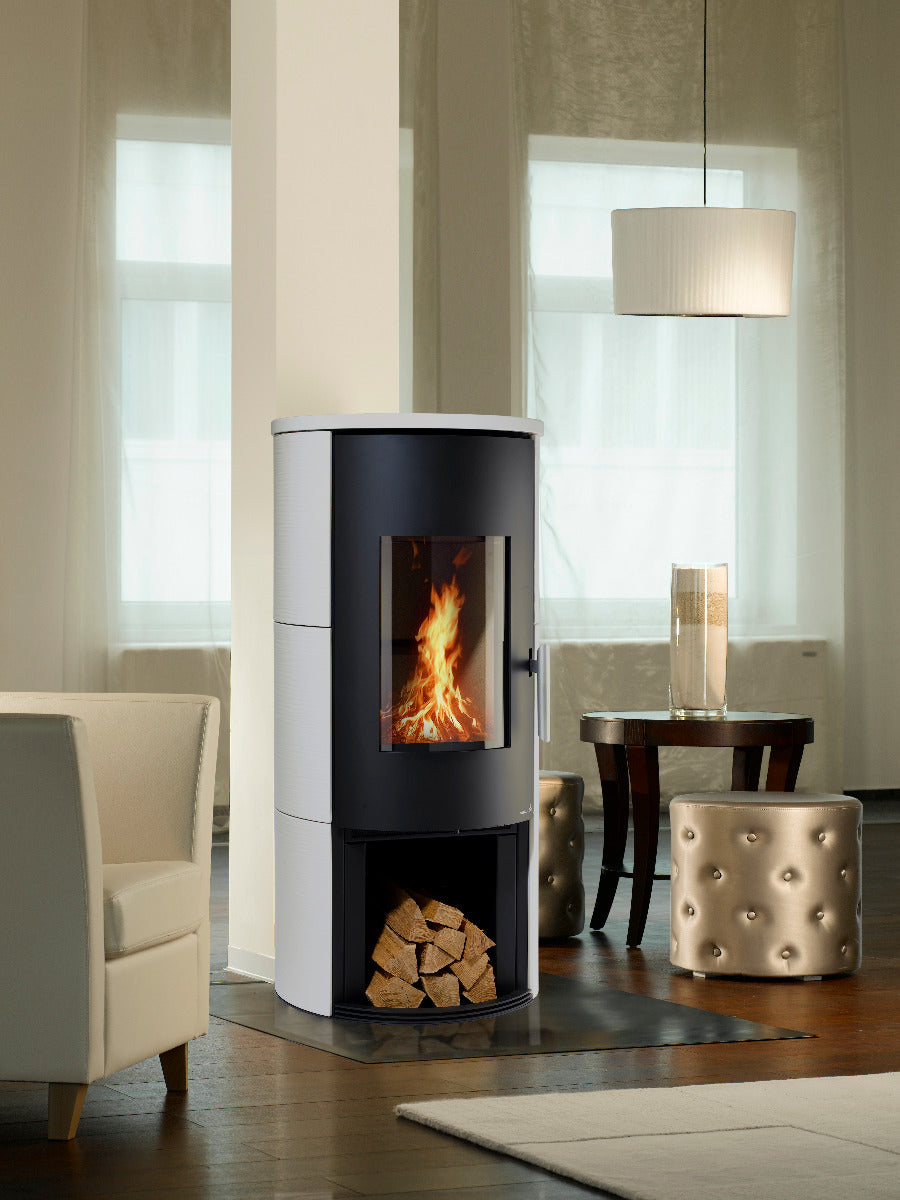 Wamsler Kaminofen Vitus weiß Ambiente | Klimaworld.com