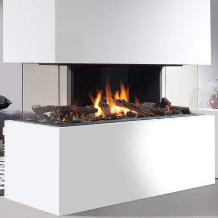 Wanders Gaskamin DANTA 1400 4-seitig | Scheibe ABCE | 14,0 kW | Klimaworld.com