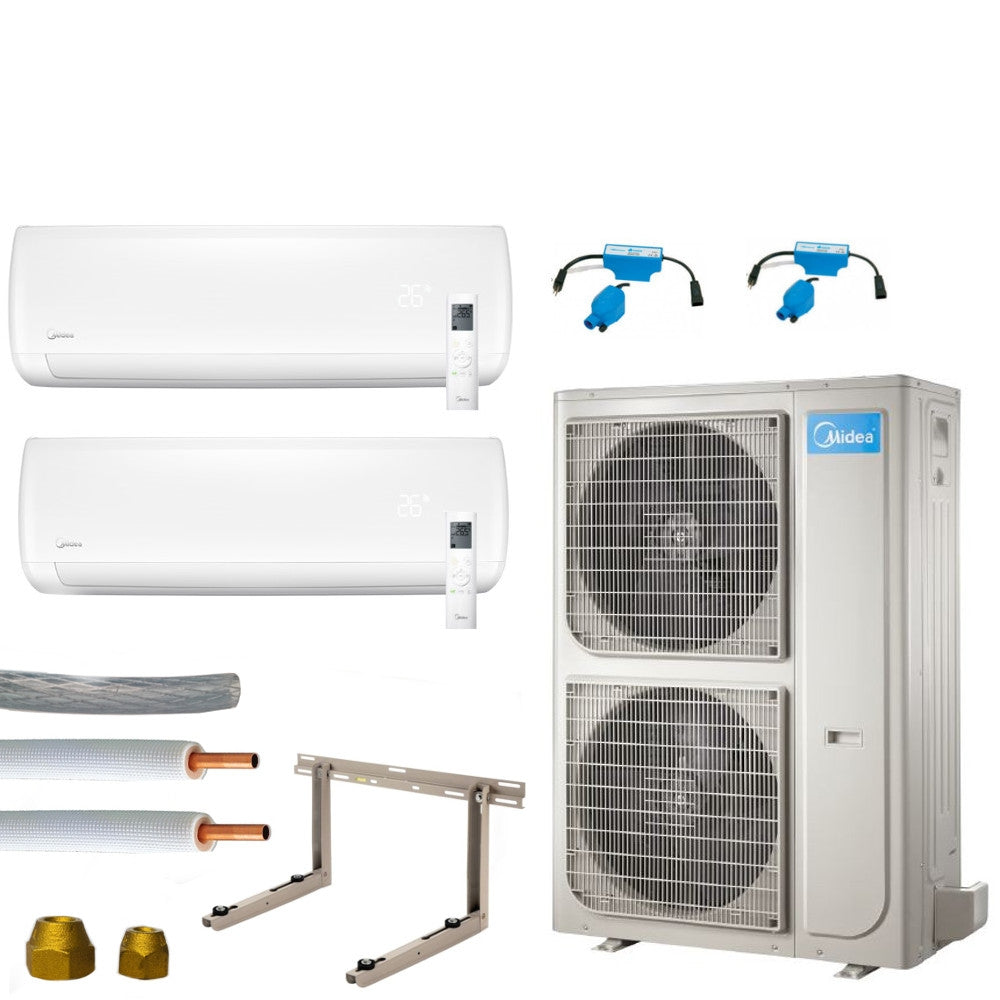 Klimaanlage Komplettset Multisplit Midea Wandgeräte 2x7,0kW 