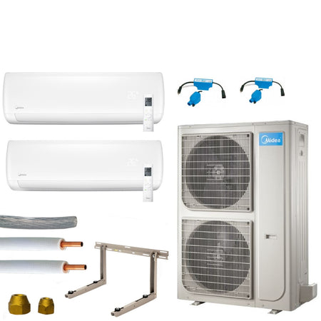 Klimaanlage Komplettset Multisplit Midea Wandgeräte 2x7,0kW 