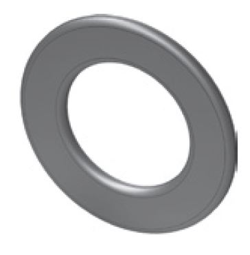 Wandrosette standard mit 55mm Randbreite für 160mm Rohre