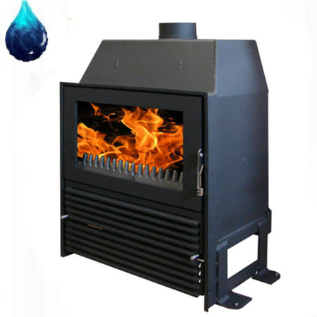 Warmwasserkamineinsatz Malaga II Long mit 4-15 kW EuroTeplo