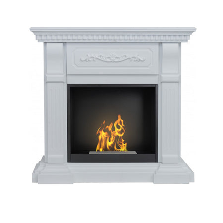 Aflamo Bio-Kamin | Riviera mit Einsatz Bio 60 Weiss