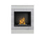 Aflamo Bio-Kamin | Smart Stone mit Einsatz Bio 40 | beton/weiss