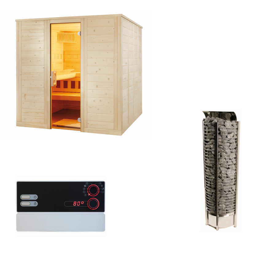 Sentiotec Sauna Komplettset Wellfun Large | Klimaworld