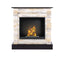 Aflamo Bio-Kamin | Vigo Stone mit Einsatz Bio 60 | desert/wenge