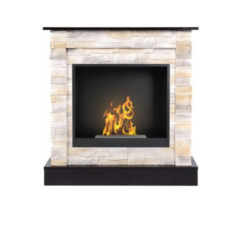 Aflamo Bio-Kamin | Vigo Stone mit Einsatz Bio 60