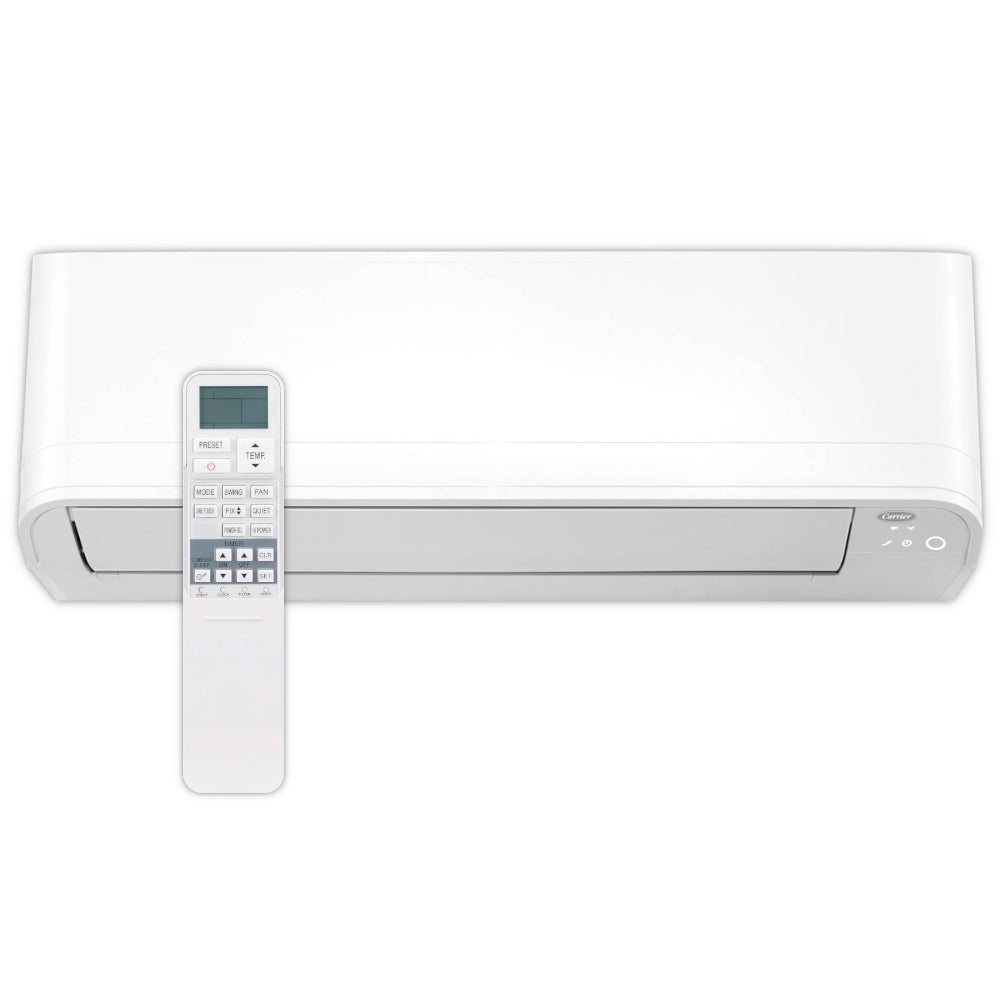 Carrier Klimaanlage Wandgeraet Eco Line in Weiss, mit Fernbedienung| Klimaworld.com
