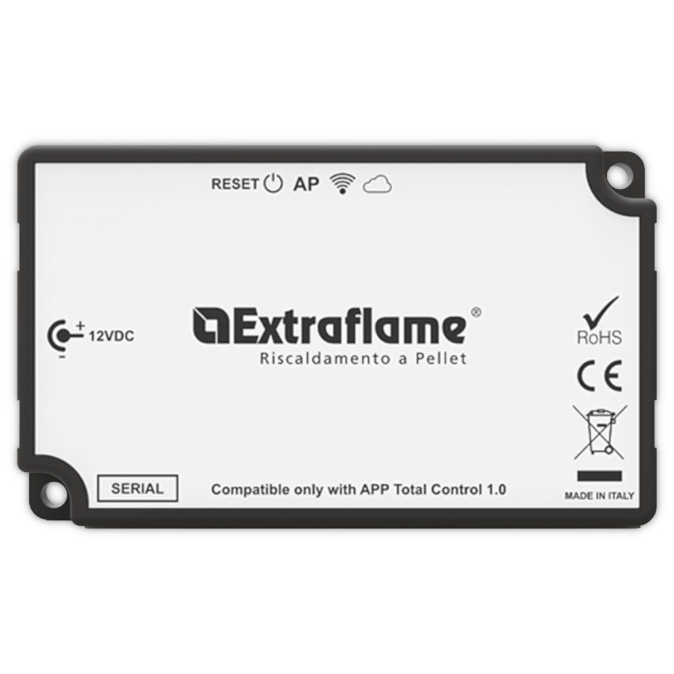 Remote WiFi Modul für Extraflame Pelletöfen | weißes Etikett
