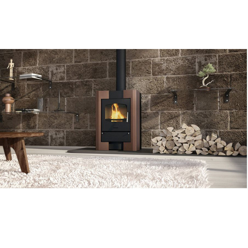 HS Flamingo Kaminofen Espo I, braun, Ambiente | klimaworld.com