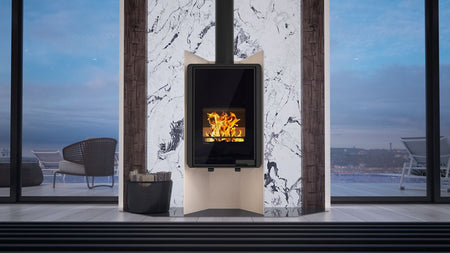 HS Flamingo Kaminofen Pulau, creme, Ambiente |  Klimaworld.com
