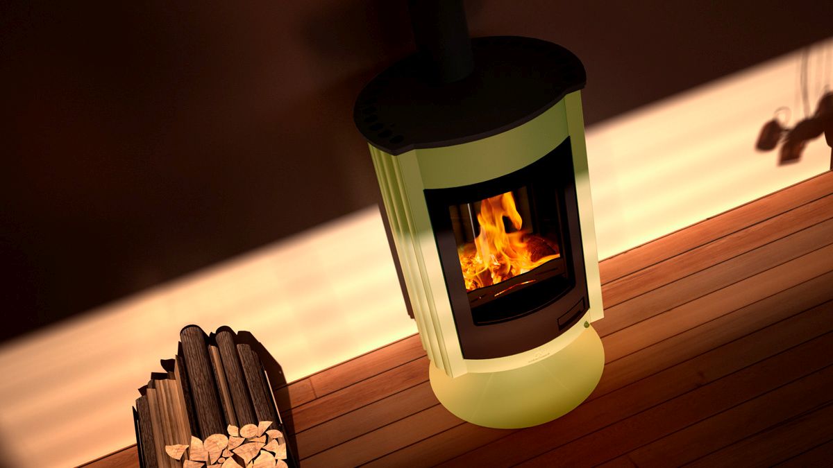 HS Flamingo Warmluftofen Masterflamme Medie II, gruen | klimaworld.com