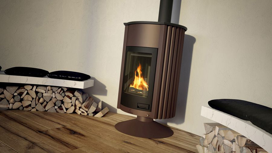 HS Flamingo Warmluftofen Masterflamme Grande II, braun, Ambiente | klimaworld.com