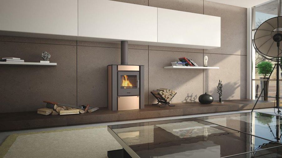 HS Flamingo Kaminofen Amos, creme, Ambiente | klimaworld.com