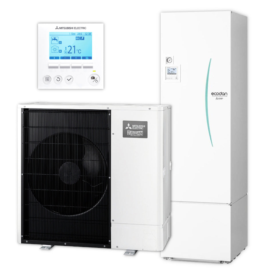 MITSUBISHI | Ecodan Wärmepumpen-Set 5.22 | Zubadan Inverter | 8,0 kW