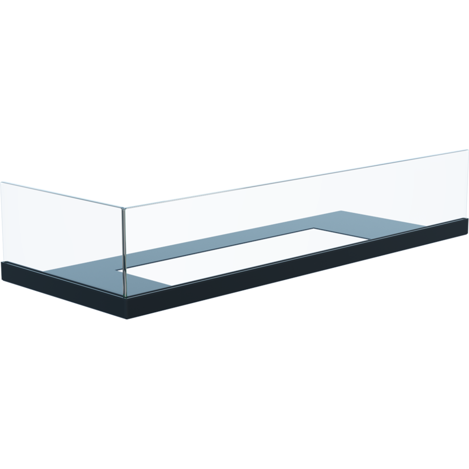 Kratki Schutzglas Biokamin mit Bodenplatte | Delta L 600 