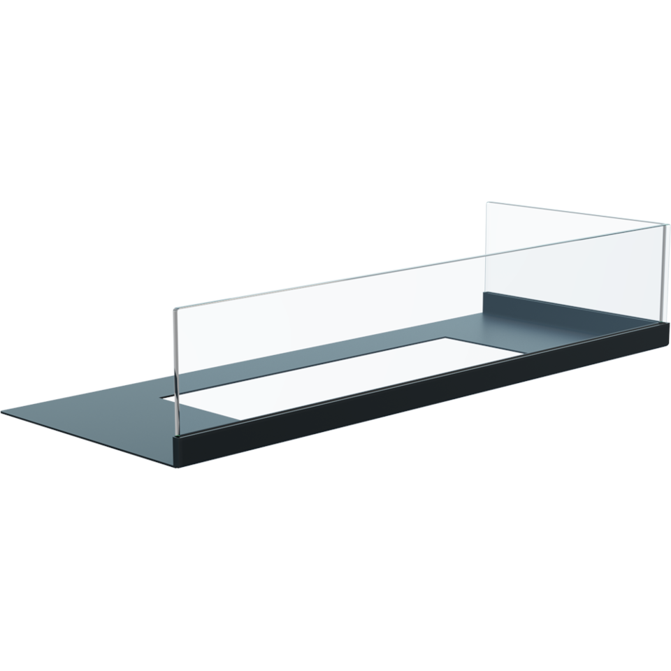 Kratki Schutzglas Biokamin mit Bodenplatte | Delta P 600