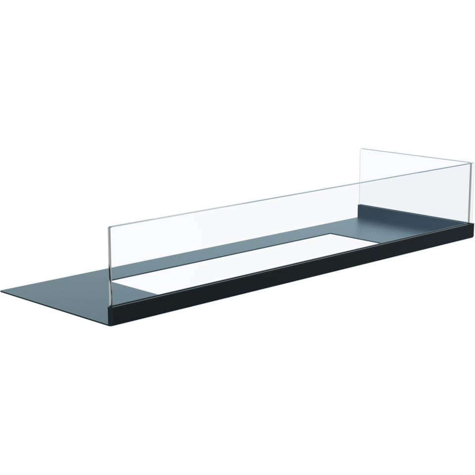 Kratki Schutzglas Biokamin mit Bodenplatte | Delta P 700 