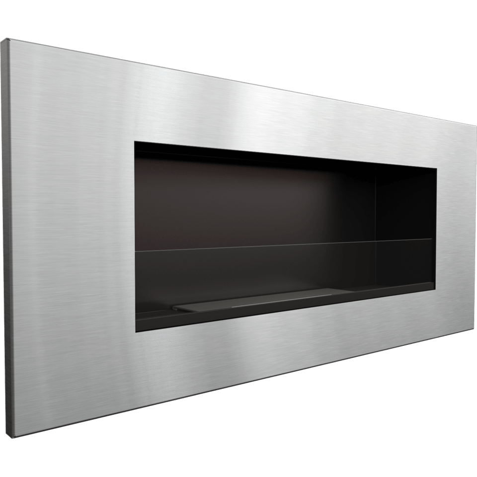 Kratki Biokamin Delta 2 + Glas | DELTA2/CZARNY/SZLIF/TUV/PRZESZKLENIE