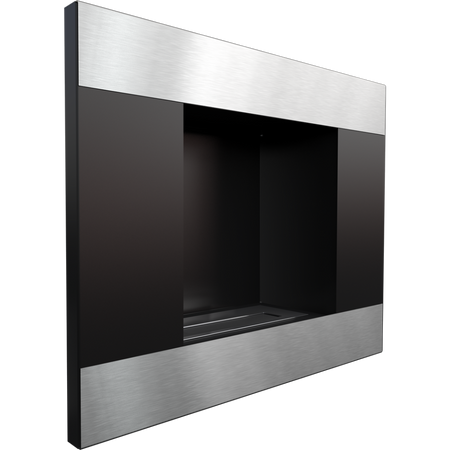 Kratki Biokamin Quat | schwarz horizontal | QUAT/CZARNY/HORIZONTAL/TUV
