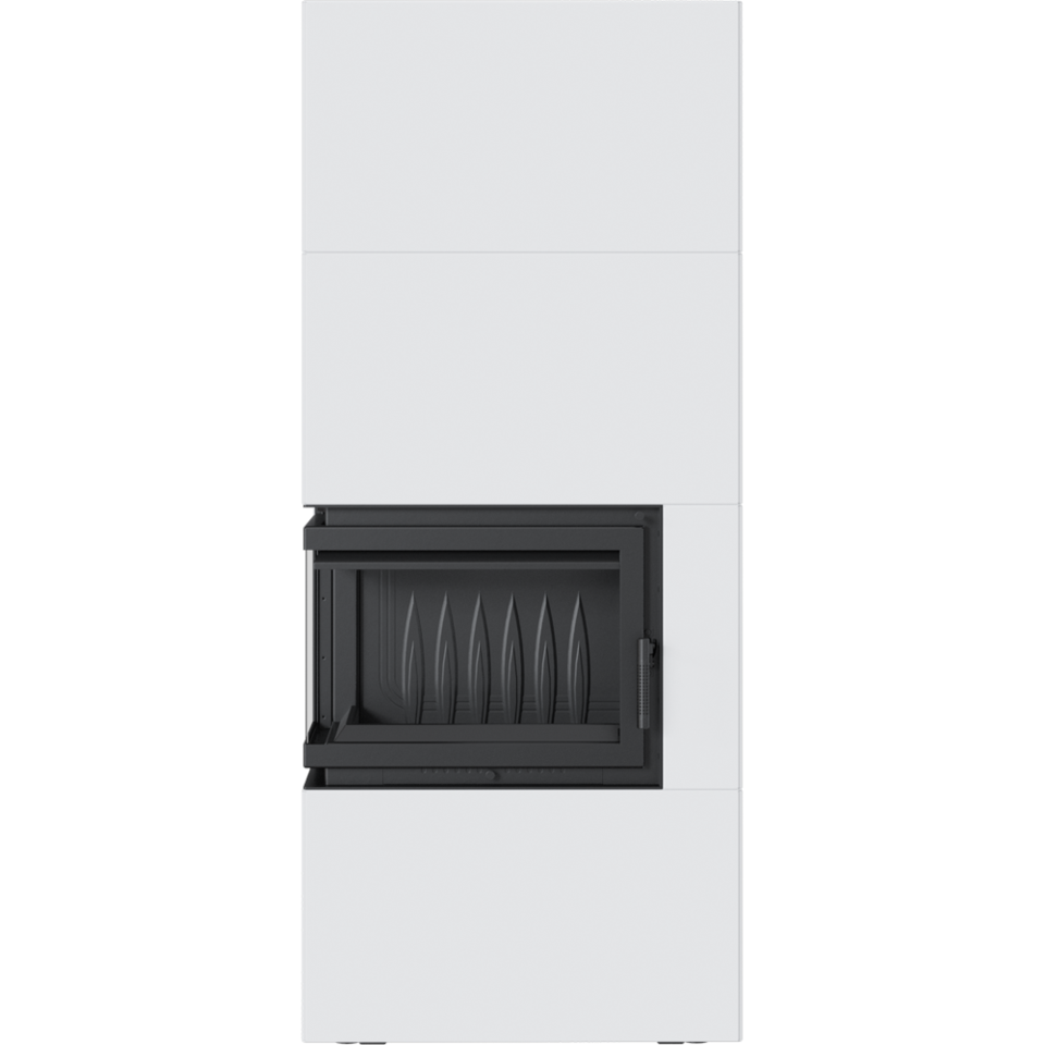 Kratki Kaminofen Simple 8 - links | Bauart 1 | Bausatz weiß | 8 kW 