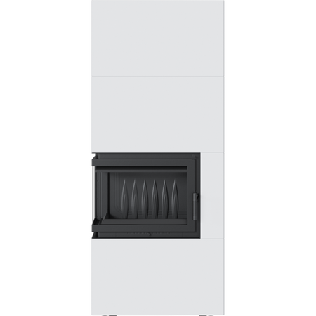 Kratki Kaminofen Simple 8 - links | Bauart 1 | Bausatz weiß | 8 kW 
