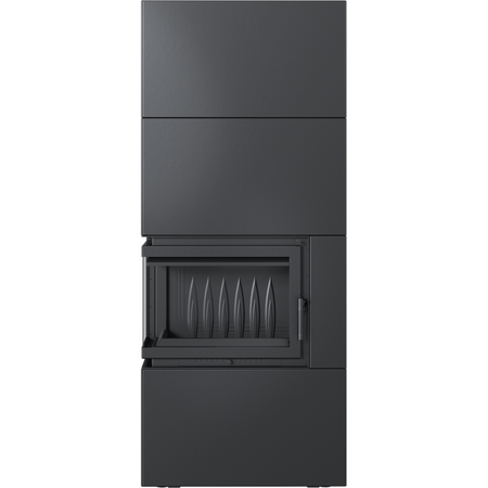 Kratki Kaminofen Simple 8 - links | Bauart 1 | Bausatz schwarz | 8 kW