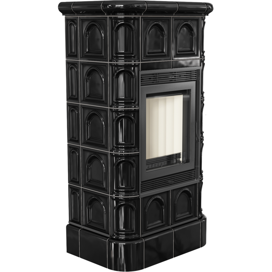 Kratki Kachelofen Blanka 8 | schwarz | 8 kW | BLANKA/KAFEL/C ➔ klimaworlv.com