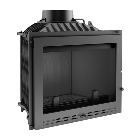 Kratki Kamineinsatz Eryk | Trapezbodenplatte | 12kW | keine BImschV2