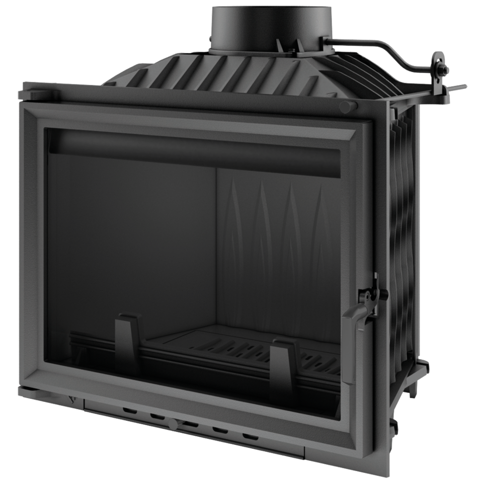 Kratki Kamineinsatz Eyrk | gerade Scheibe | 12kW | keine BImschV2