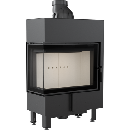 Kratki Kamineinsatz Lucy 12 Slim | Eckscheibe links | 8 kW ➔ klimaworlv.com