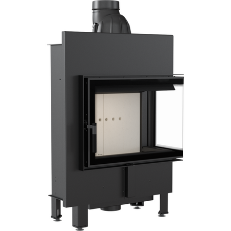 Kratki Kamineinsatz Lucy 12 Slim | Eckscheibe rechts | 8 kW  ➔ klimaworlv.com