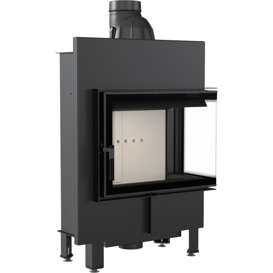 Kratki Kamineinsatz Lucy 12 Slim | Eckscheibe rechts | 8 kW  ➔ klimaworlv.com