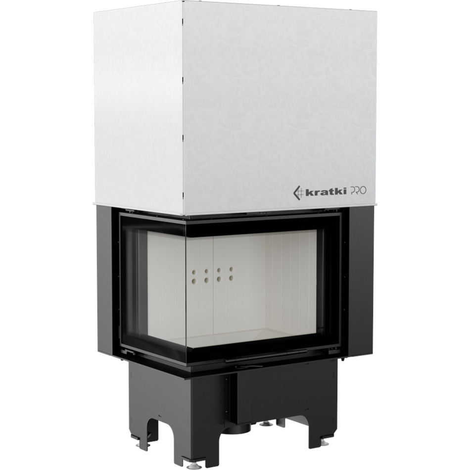 Kratki Kamineinsatz VNL/610/430 | Eckschiebtür links | 9 kW ➔ klimaworlv.com