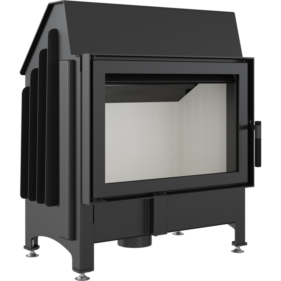 Kratki Kamineinsatz ZIBI 12 | gerade Scheibe | 11 kW | ZIBI/PF ➔ klimaworlv.com