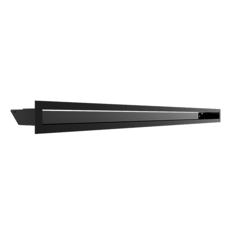 Kratki Lüftungsgitter 45S | 60x1000x96,5 mm | schwarz