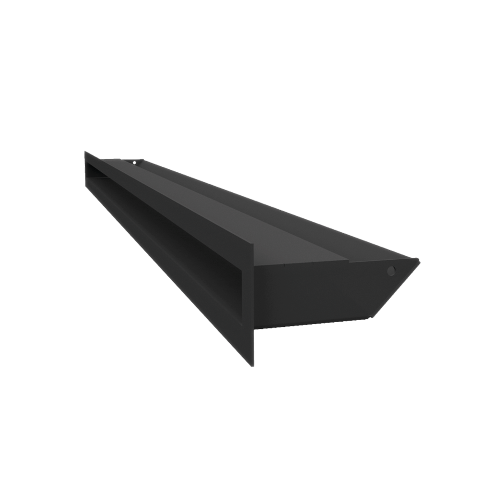 Kratki Lüftungsgitter 45S | 60x1000x96,5 mm | schwarz