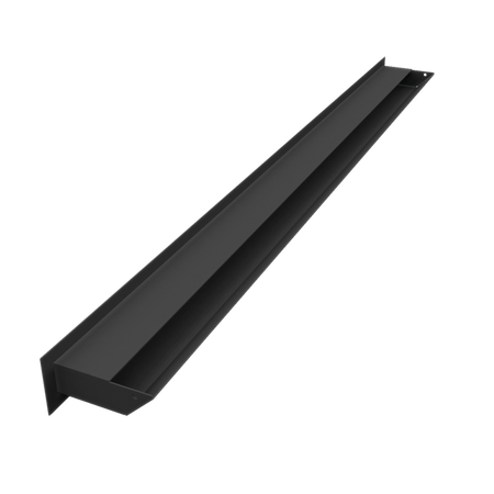 Kratki Lüftungsgitter 45S | 60x1000x96,5 mm | schwarz
