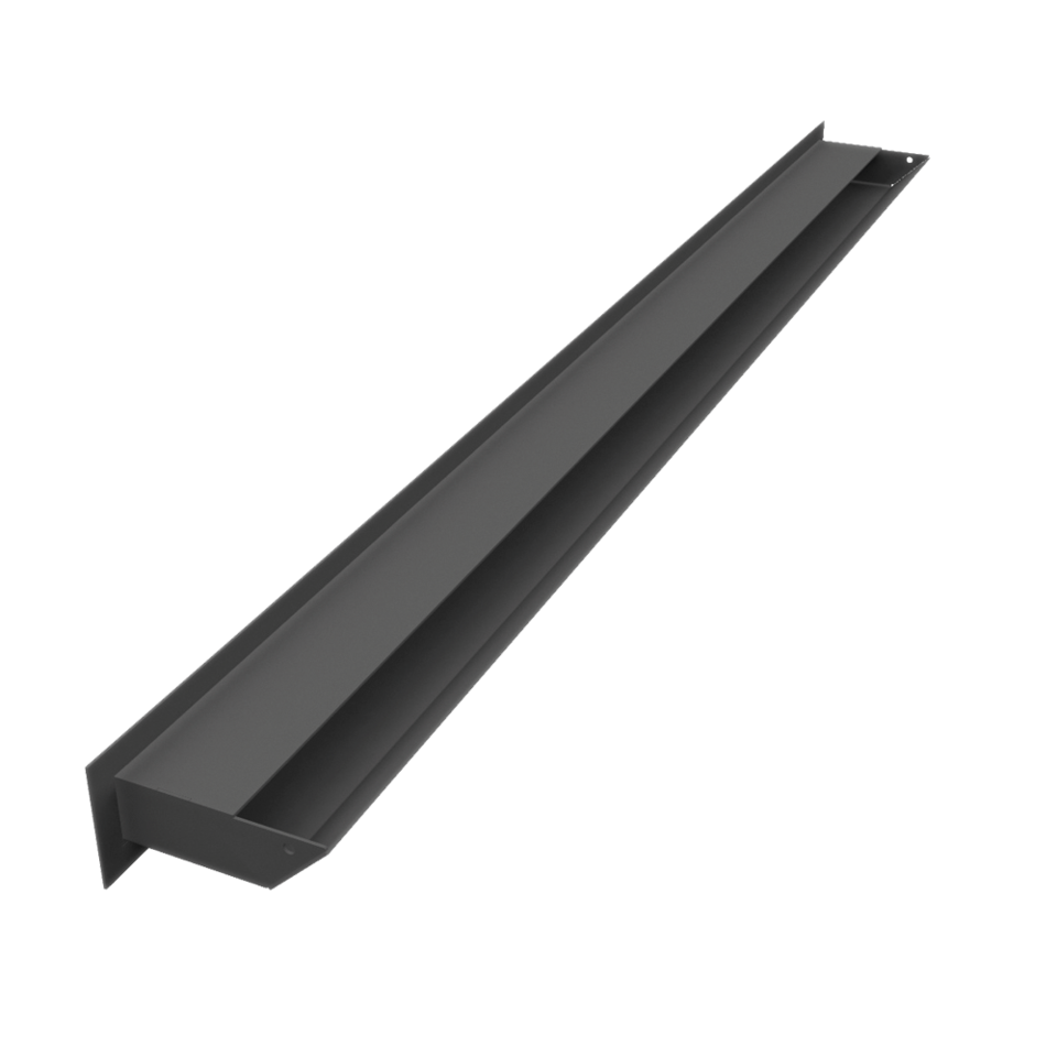 Kratki Lüftungsgitter 45S | 60x1000x96,5 mm | graphit 