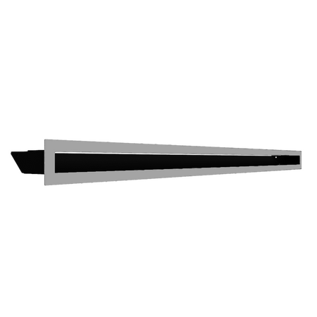Kratki Lüftungsgitter 45S | 60x1000x96,5 mm | geschliffen
