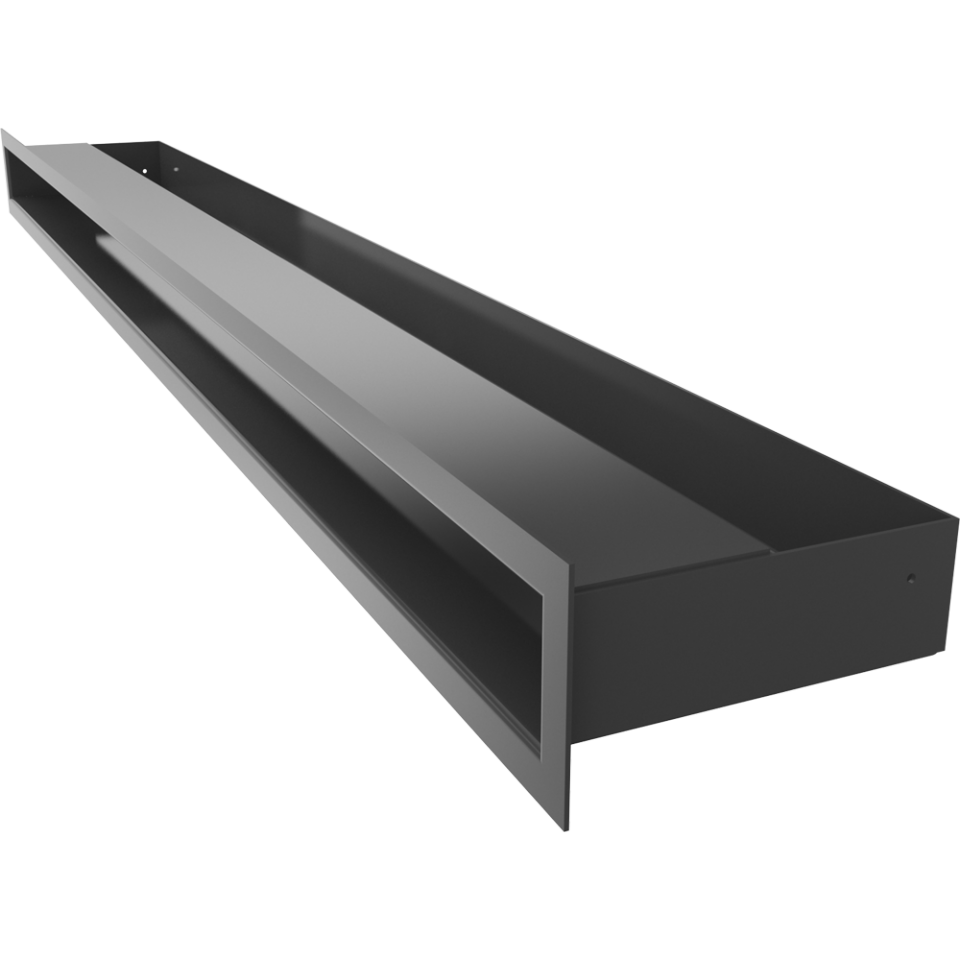 Kratki Lüftungsgitter | 60x1000x98mm | schwarz | LUFT/6/100/C