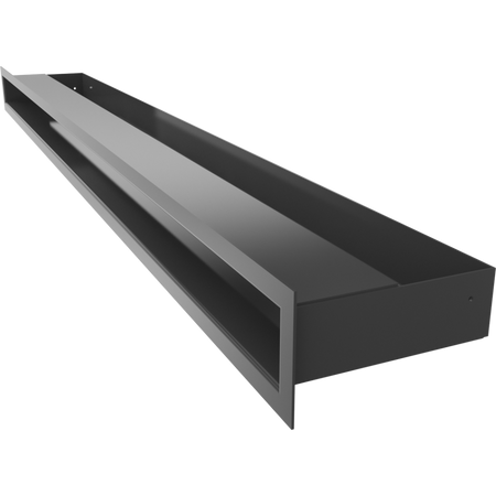 Kratki Lüftungsgitter | 60x1000x80mm | schwarz | LUFT/6/100/C/SF
