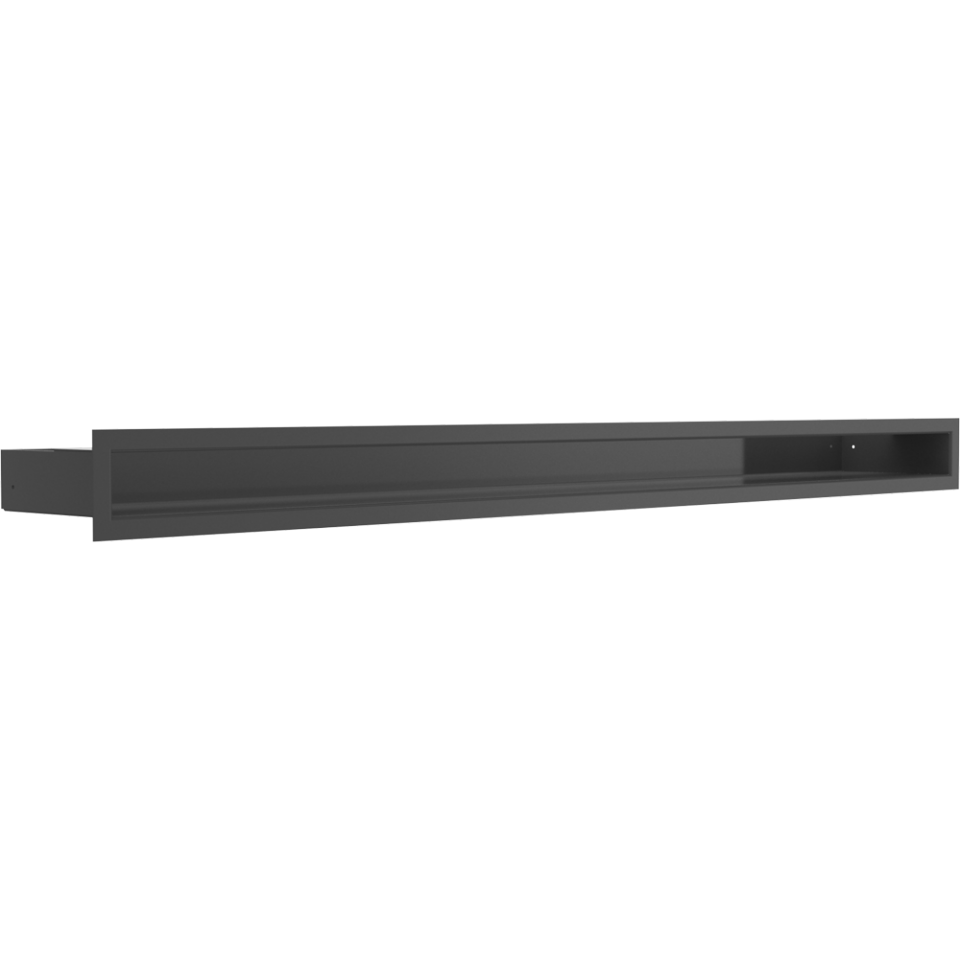 Kratki Lüftungsgitter | 60x1000x80mm | schwarz | LUFT/6/100/C/SF