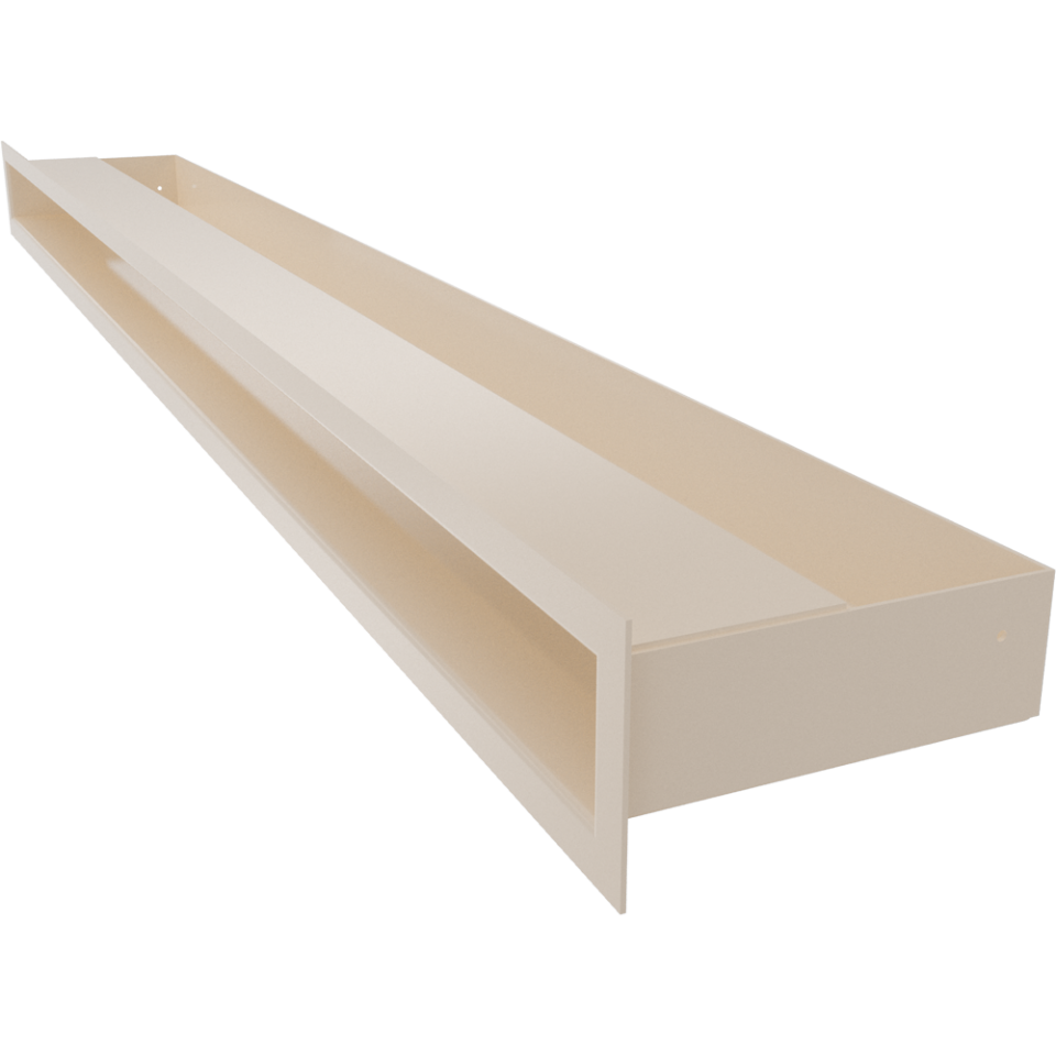 Kratki Lüftungsgitter | 60x1000x80mm | creme | LUFT/6/100/K/SF