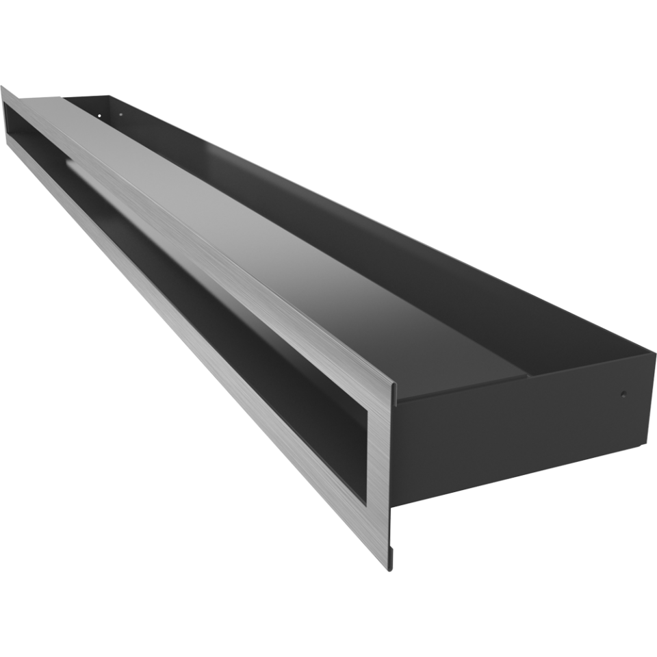 Kratki Lüftungsgitter | 60x1000x80mm | geschliffen | LUFT/6/100/SZ/SF