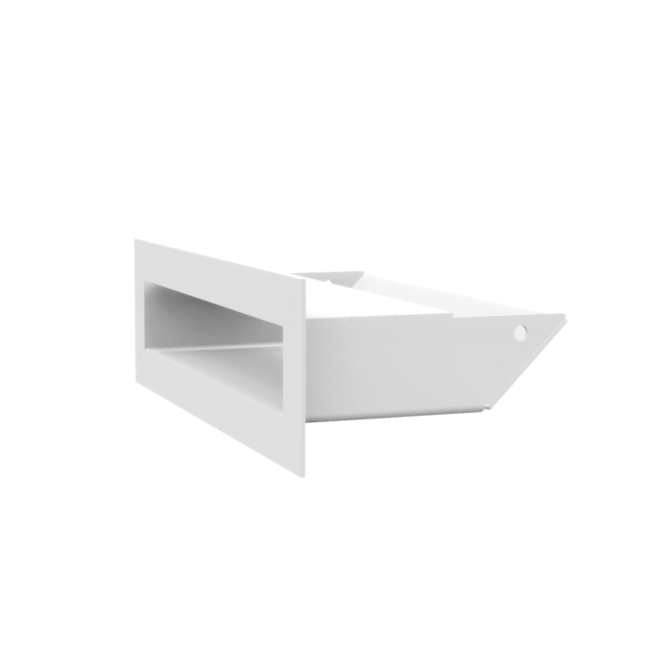 Kratki Lüftungsgitter 45S | 60x200x96,5 mm | weiß
