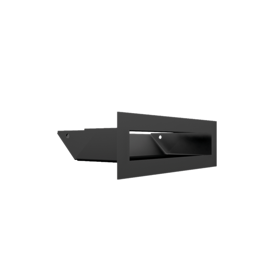 Kratki Lüftungsgitter 45S | 60x200x96,5 mm | schwarz