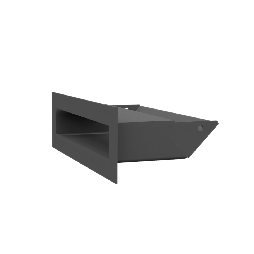 Kratki Lüftungsgitter 45S | 60x200x96,5 mm | graphit