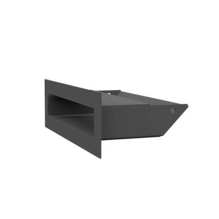 Kratki Lüftungsgitter 45S | 60x200x96,5 mm | graphit