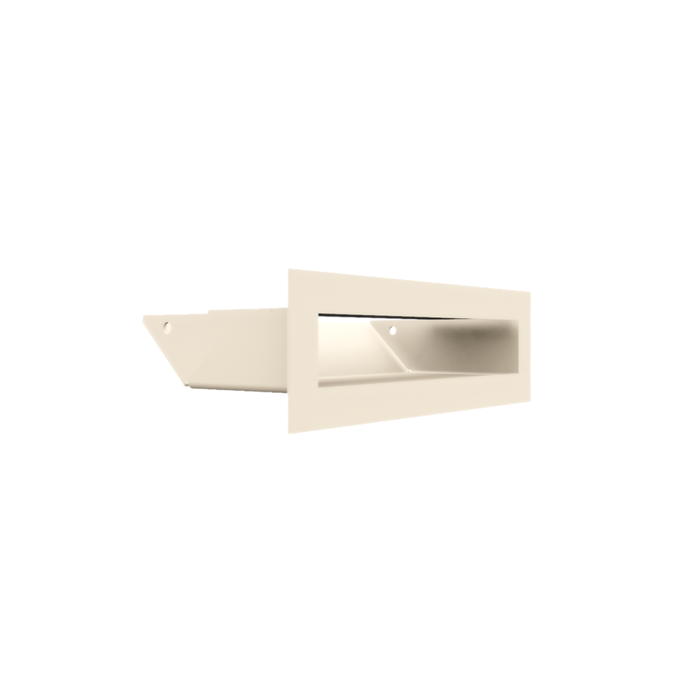 Kratki Lüftungsgitter 45S | 60x200x96,5 mm | creme